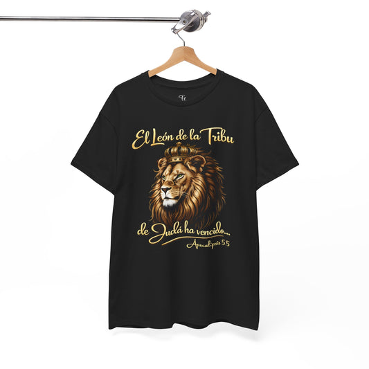 Lion of Judah Spanish T‑Shirt — "El León de la Tribu de Judá ha vencido" Christian Tee