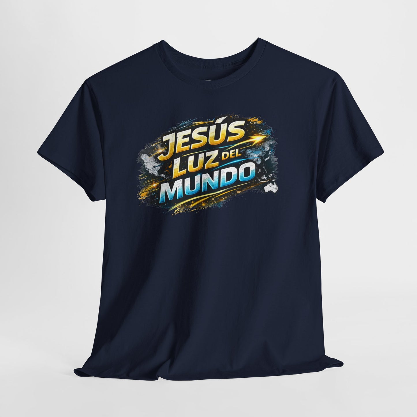 Jesús Luz Del Mundo Christian Faith Tshirt Spanish Version