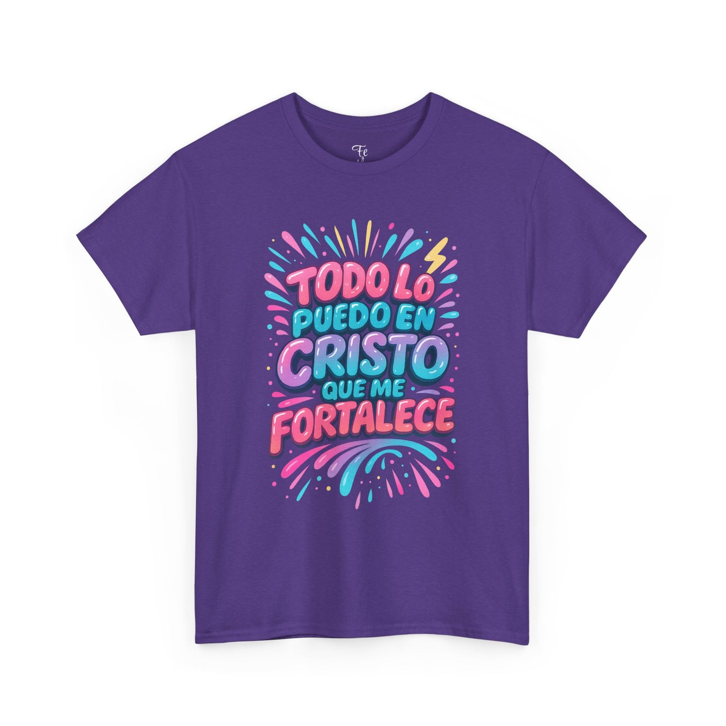 Filipenses 4:13 Todo lo Puedo en Cristo Christian FaithT-Shirt Spanish version