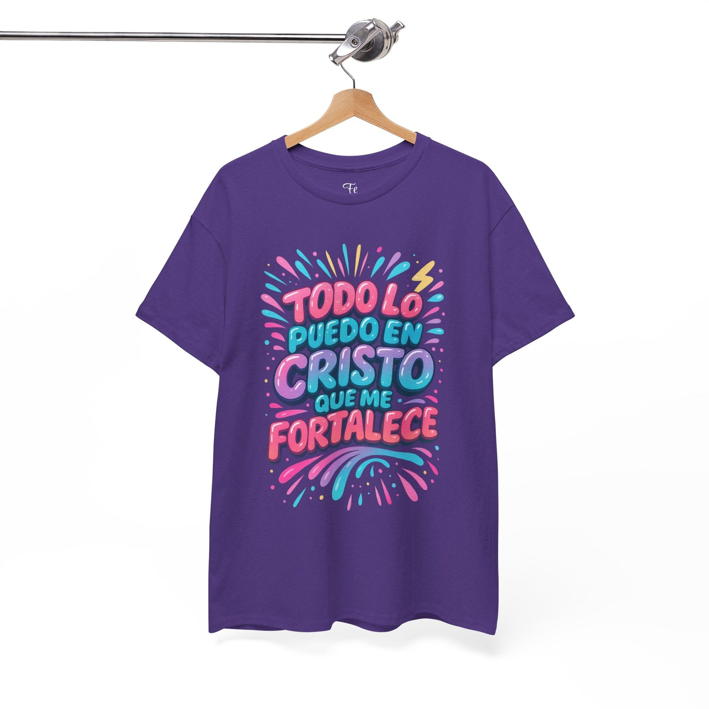 Filipenses 4:13 Todo lo Puedo en Cristo Christian FaithT-Shirt Spanish version