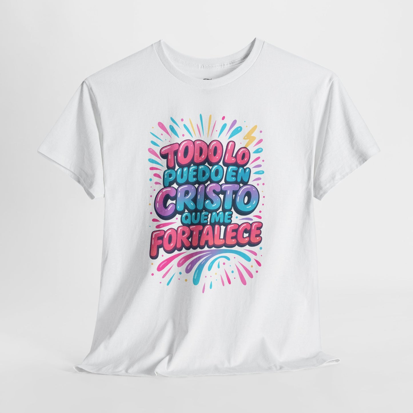 Filipenses 4:13 Todo lo Puedo en Cristo Christian FaithT-Shirt Spanish version