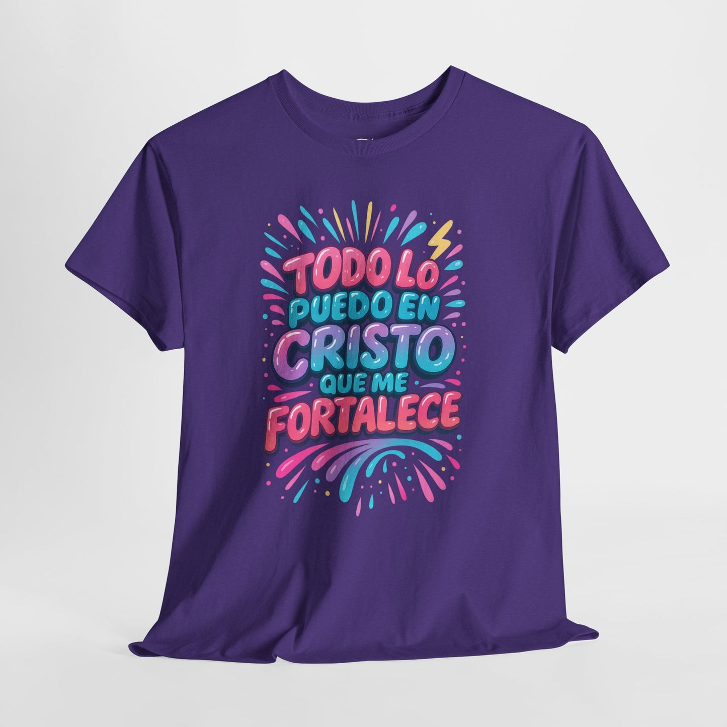 Filipenses 4:13 Todo lo Puedo en Cristo Christian FaithT-Shirt Spanish version