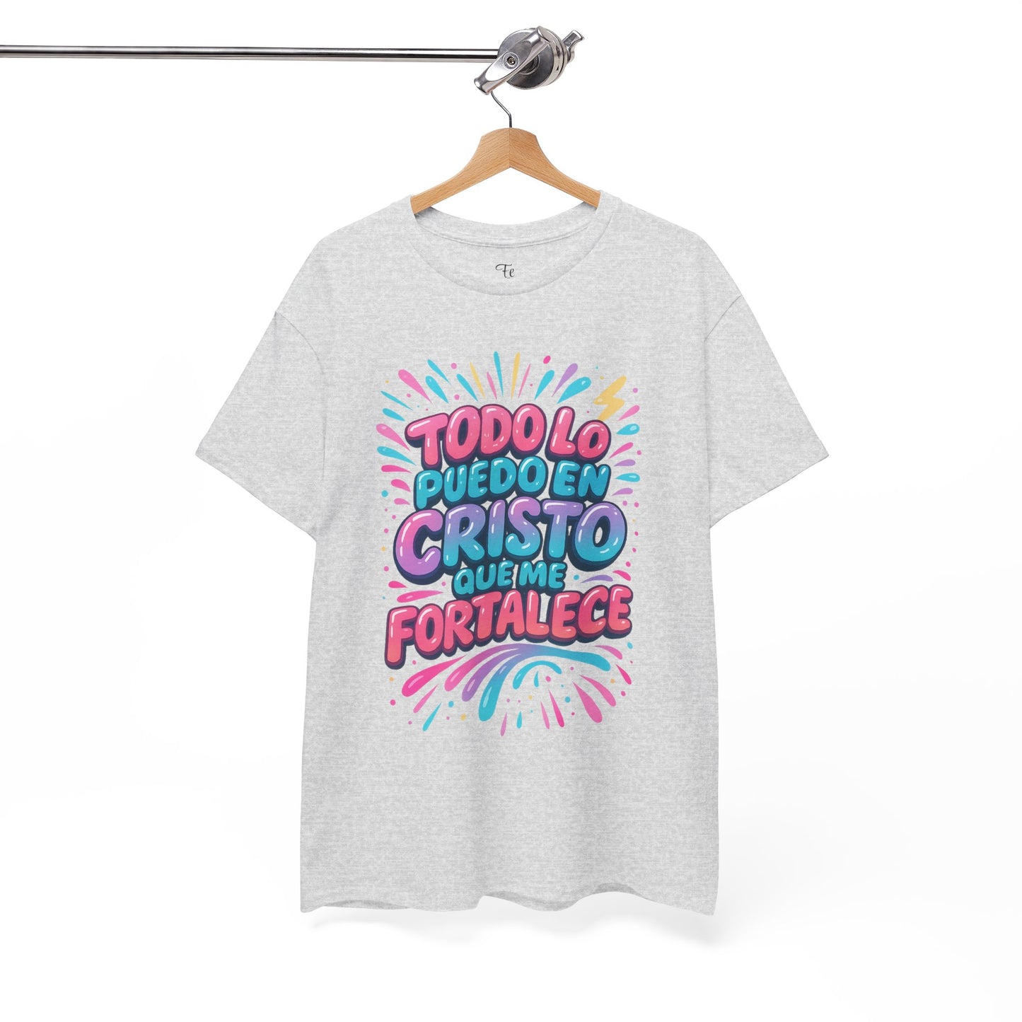 Filipenses 4:13 Todo lo Puedo en Cristo Christian FaithT-Shirt Spanish version