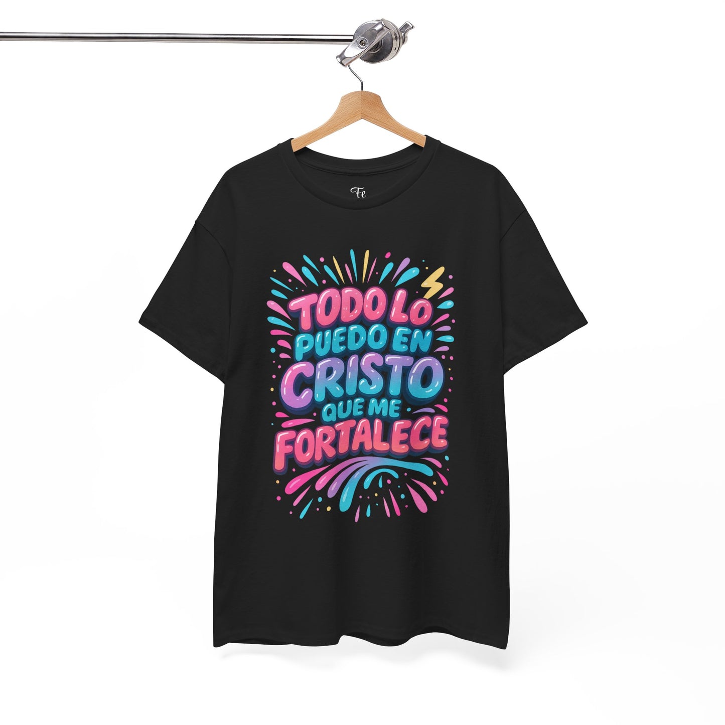 Filipenses 4:13 Todo lo Puedo en Cristo Christian FaithT-Shirt Spanish version