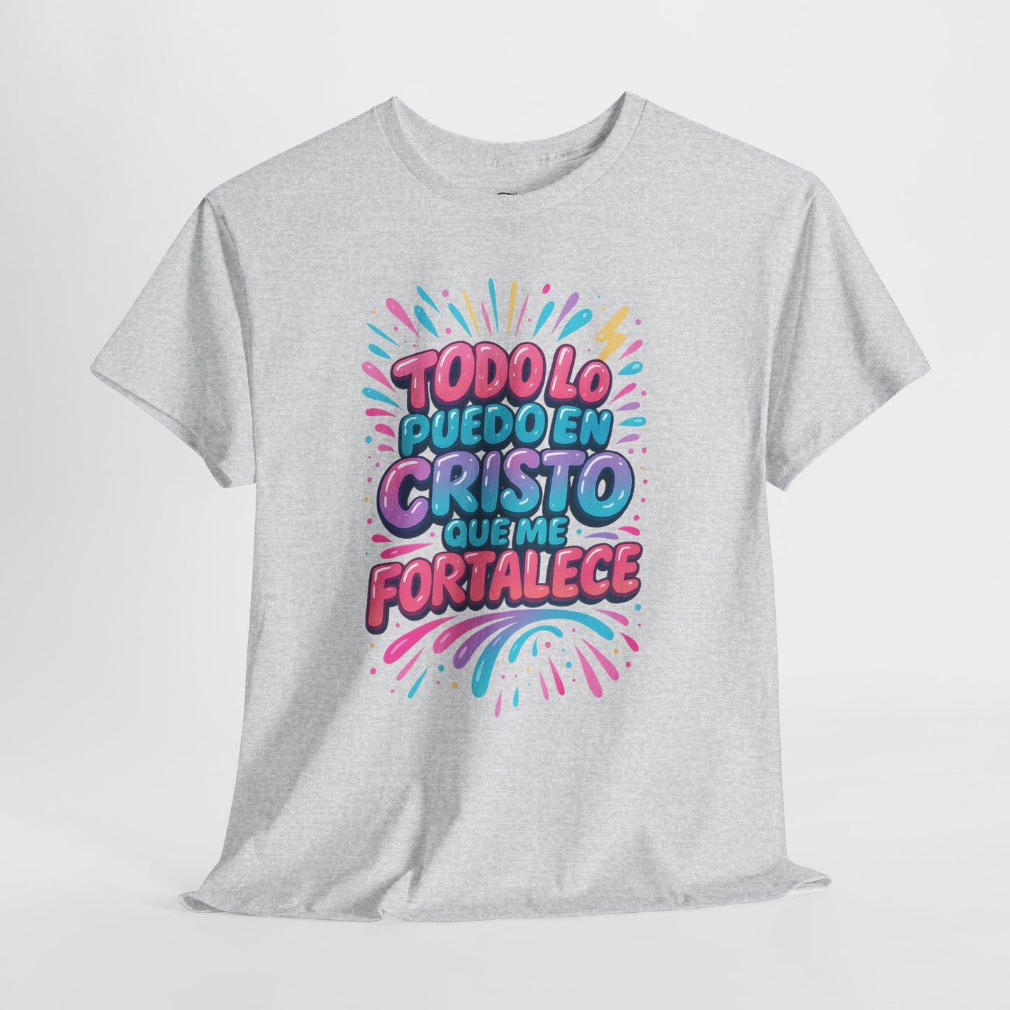 Filipenses 4:13 Todo lo Puedo en Cristo Christian FaithT-Shirt Spanish version