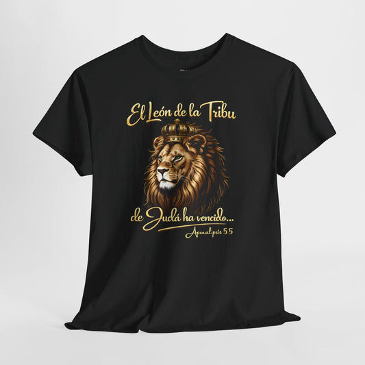 Lion of Judah Spanish T‑Shirt — "El León de la Tribu de Judá ha vencido" Christian Tee
