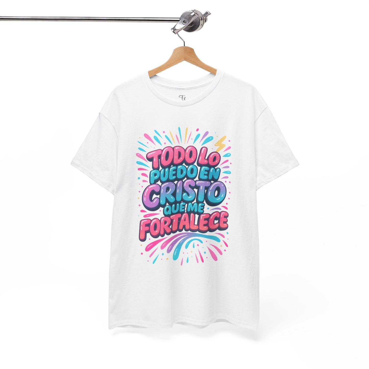 Filipenses 4:13 Todo lo Puedo en Cristo Christian FaithT-Shirt Spanish version